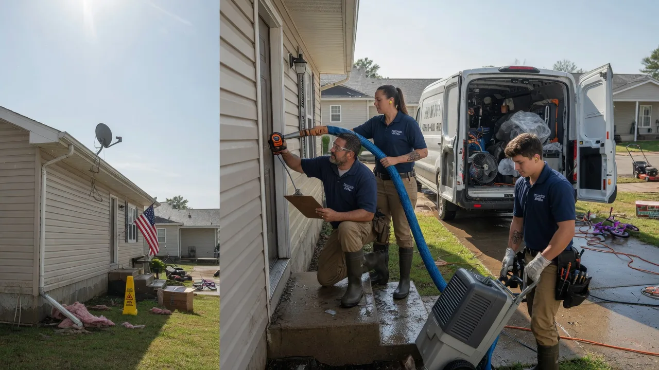 Ceiling Water Damage Restoration in Sainte Marie, IL near me